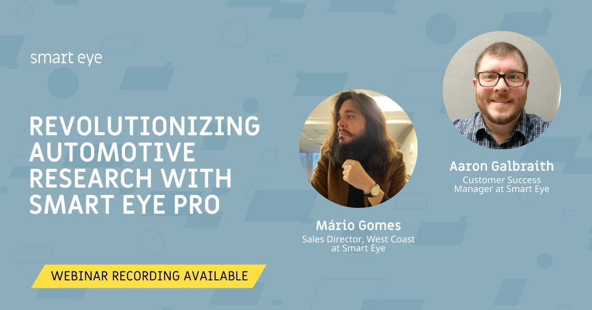 Revolutionizing Automotive Research with Smart Eye Pro