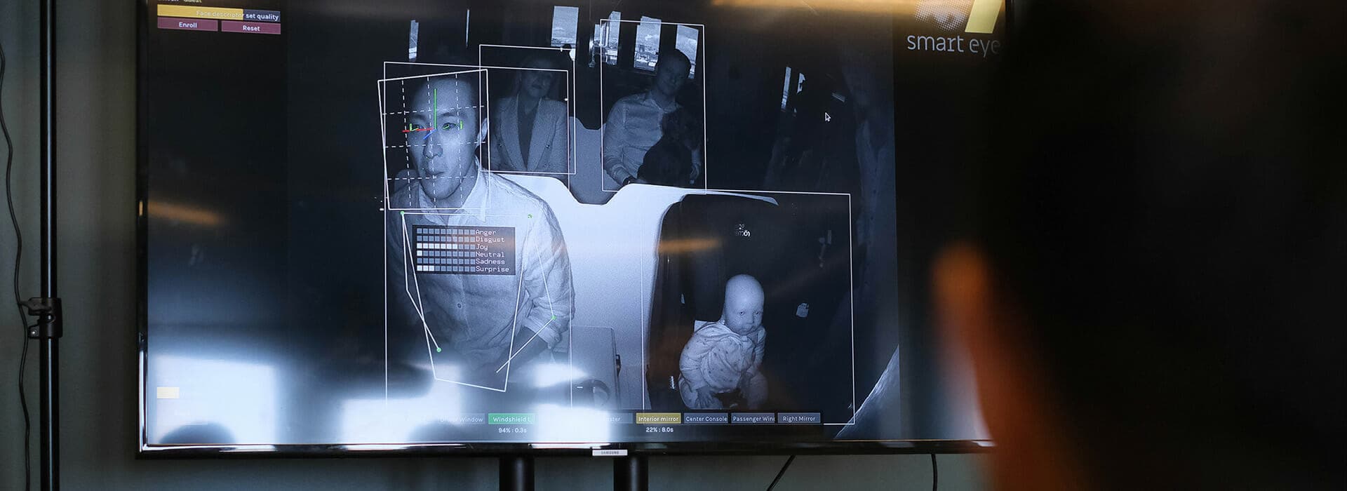 Interior Sensing AI demo in vehicle buck