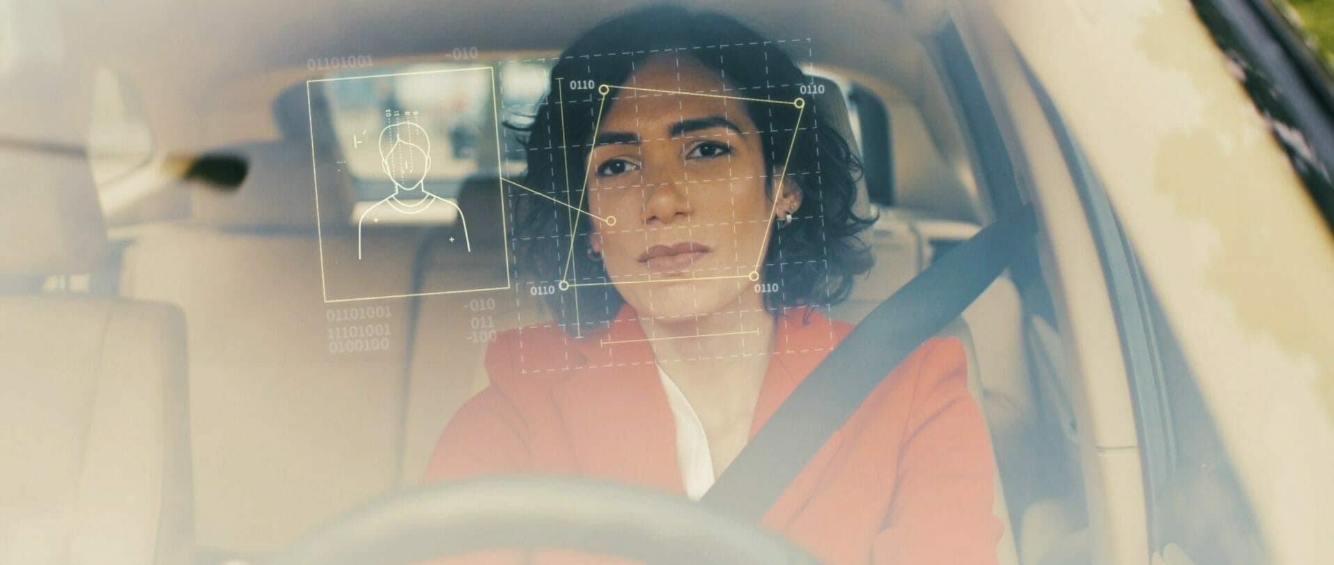 Smart Eye's Driver Monitoring System software used in a car